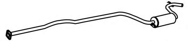 WALKER 09450 Middle Silencer